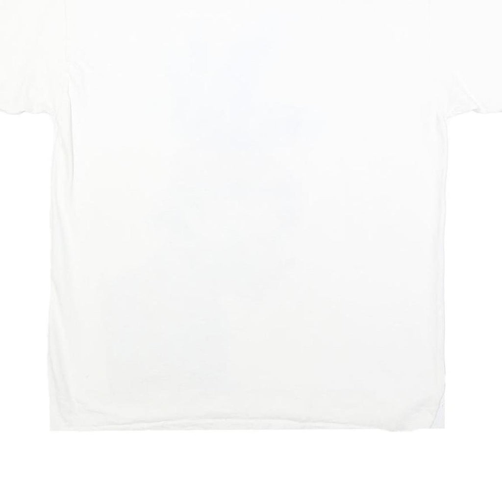 2PAC Mens White Graphic T-Shirt L Short Sleeve Crew Neck Tupac Rapper