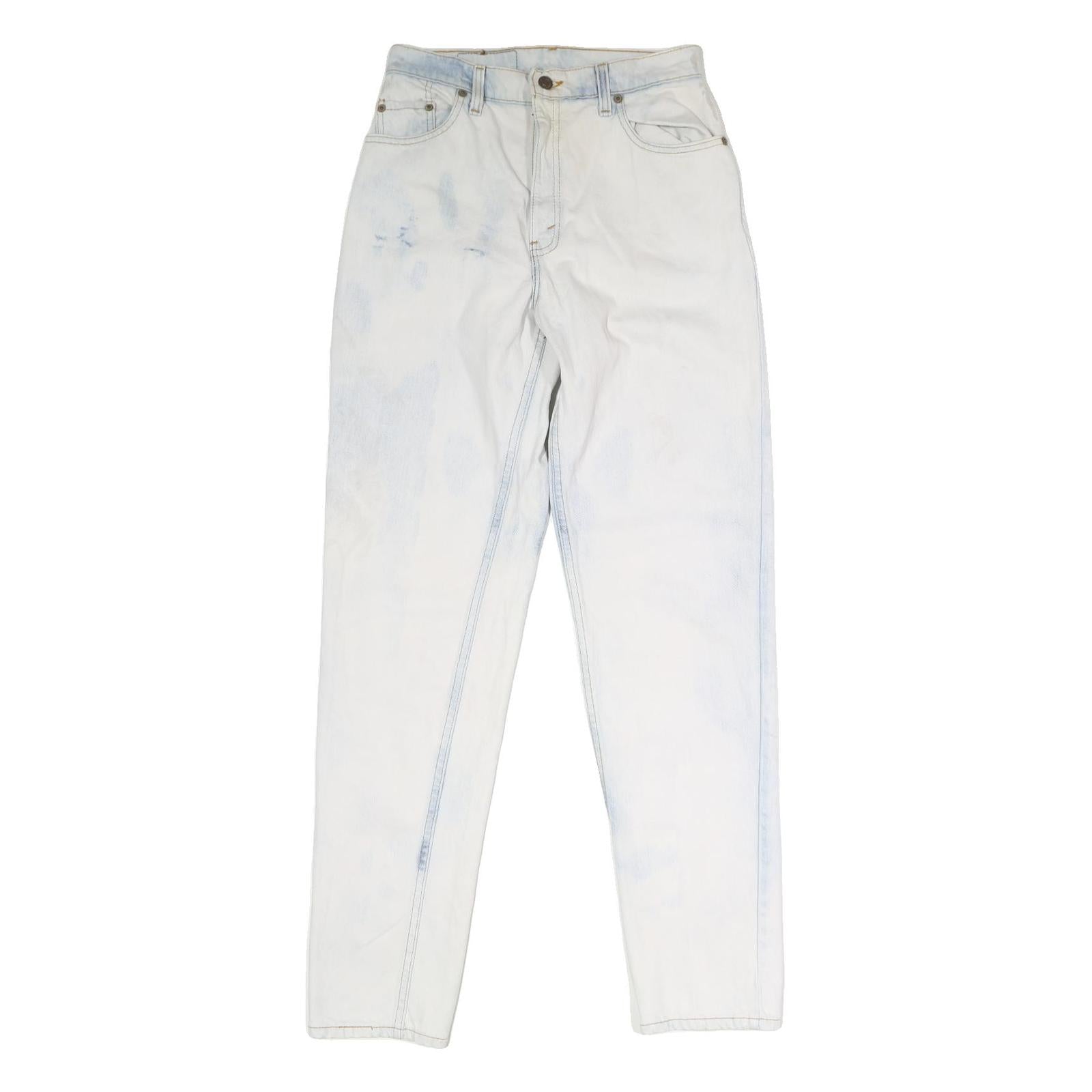 LEVI'S Womens Jeans Blue & White Regular Straight Denim Light W30 L33 Classic