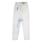 LEVI'S Womens Jeans Blue & White Regular Straight Denim Light W30 L33 Classic