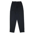 HAUSER Womens Cotton Blend Black Relaxed Tapered Trousers W26 L31 Toggle Closure