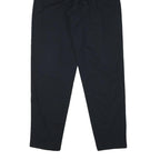 HAUSER Womens Cotton Blend Black Relaxed Tapered Trousers W26 L31 Toggle Closure