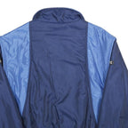 FREE LOOK Mens Blue Navy & Light Blue Casual Jacket M Nylon Zip Plain