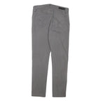 CALVIN KLEIN JEANS Womens Grey Regular Fit Straight Denim W30 L28 Zip Cotton