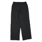 Womens Black Regular Fit Cargo Trousers Cotton Blend Zip W28 L28 Casual Workwear