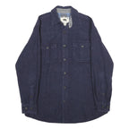 DAKOTA GRIZZLY Mens Navy Cotton Shirt M Casual Button-Up Long Sleeve Classic