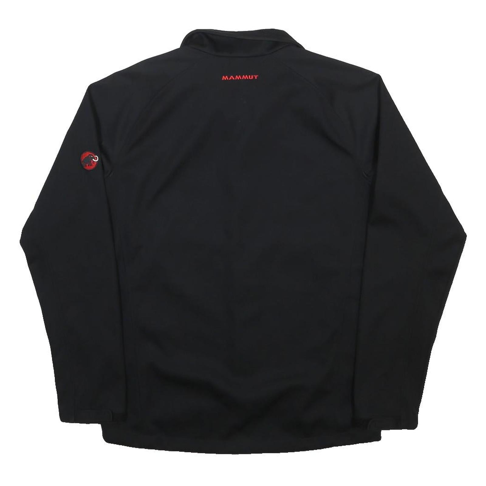 MAMMUT Mens Black Outdoor Jacket M Synthetic Woven Plain Zip Regular Fit