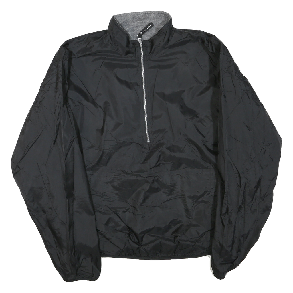 CHAMPION Mens Black Zip Jacket 2XL Polyester Blend Classic Lightweight