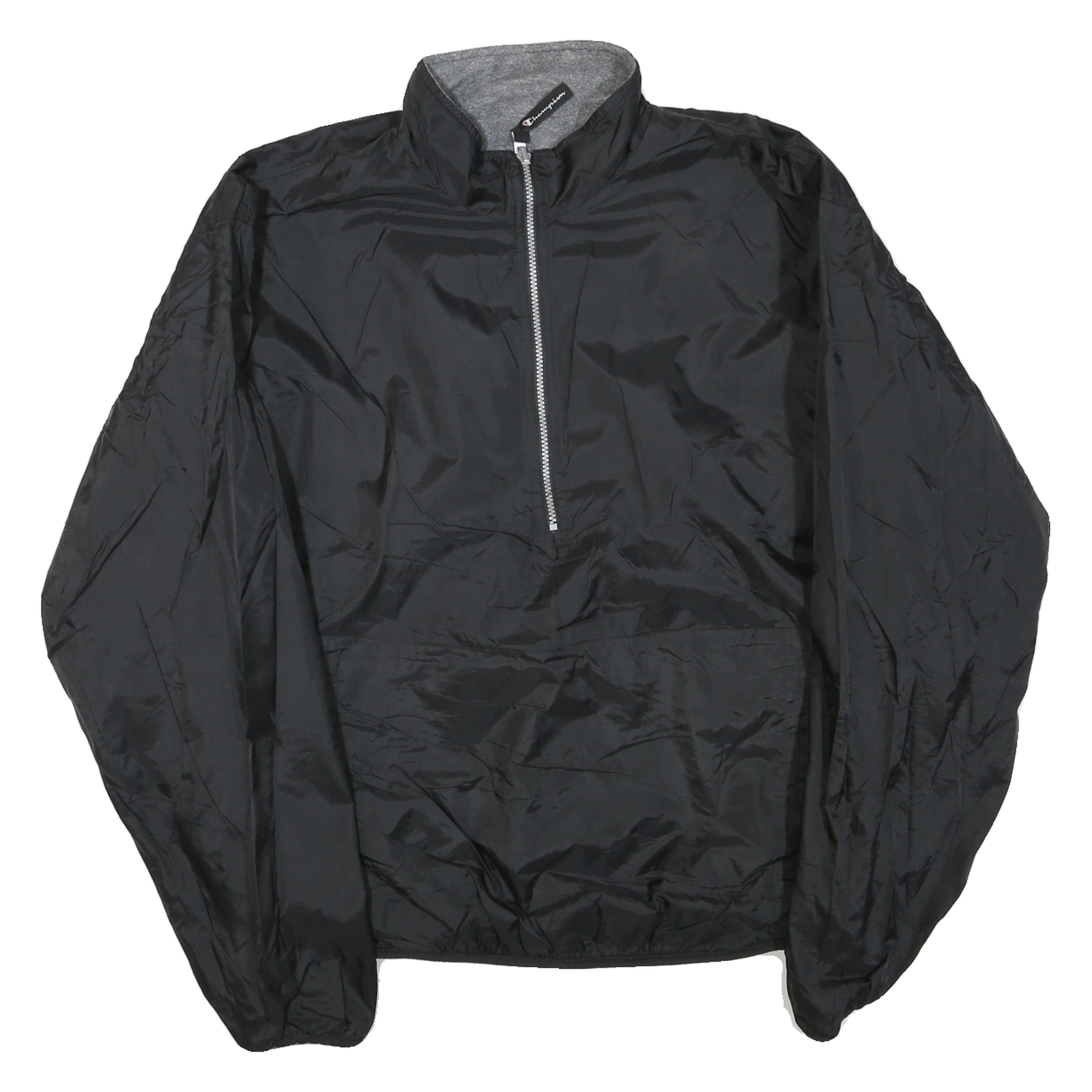 CHAMPION Mens Black Zip Jacket 2XL Polyester Blend Classic Lightweight