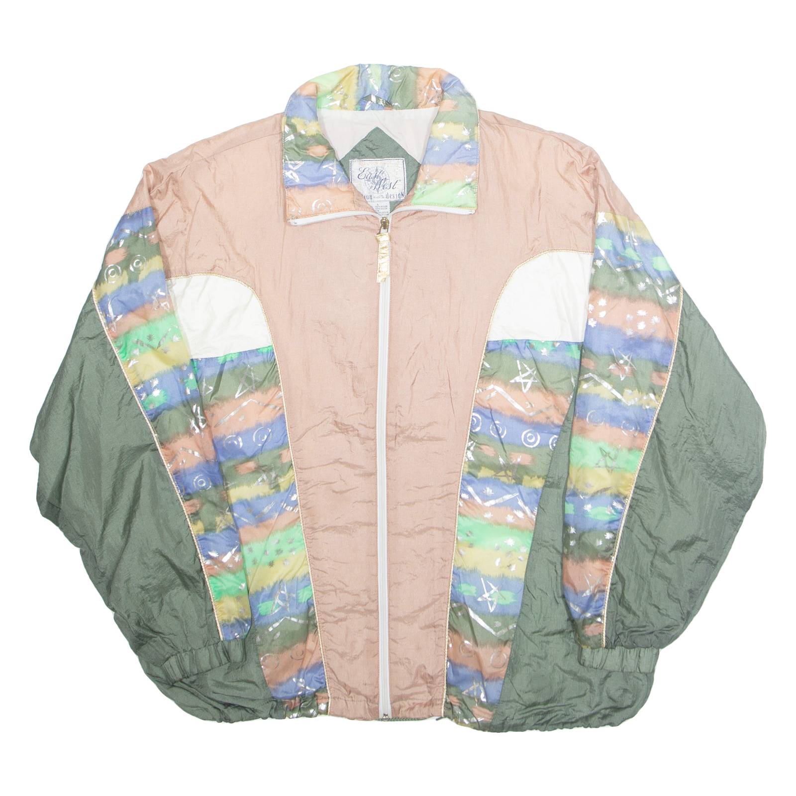 EAST WEST Womens Jacket Green Nylon L
