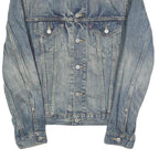 LEVI'S Mens Blue Denim Jacket S Cotton Button Closure Classic Fit Casual