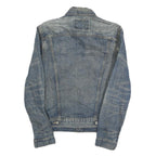 LEVI'S Mens Blue Denim Jacket S Cotton Button Closure Classic Fit Casual