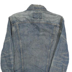 LEVI'S Mens Blue Denim Jacket S Cotton Button Closure Classic Fit Casual