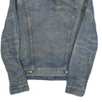 LEVI'S Mens Blue Denim Jacket S Cotton Button Closure Classic Fit Casual