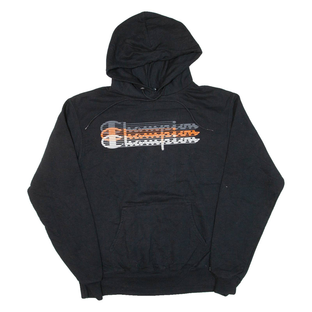 CHAMPION Mens Black Hoodie M