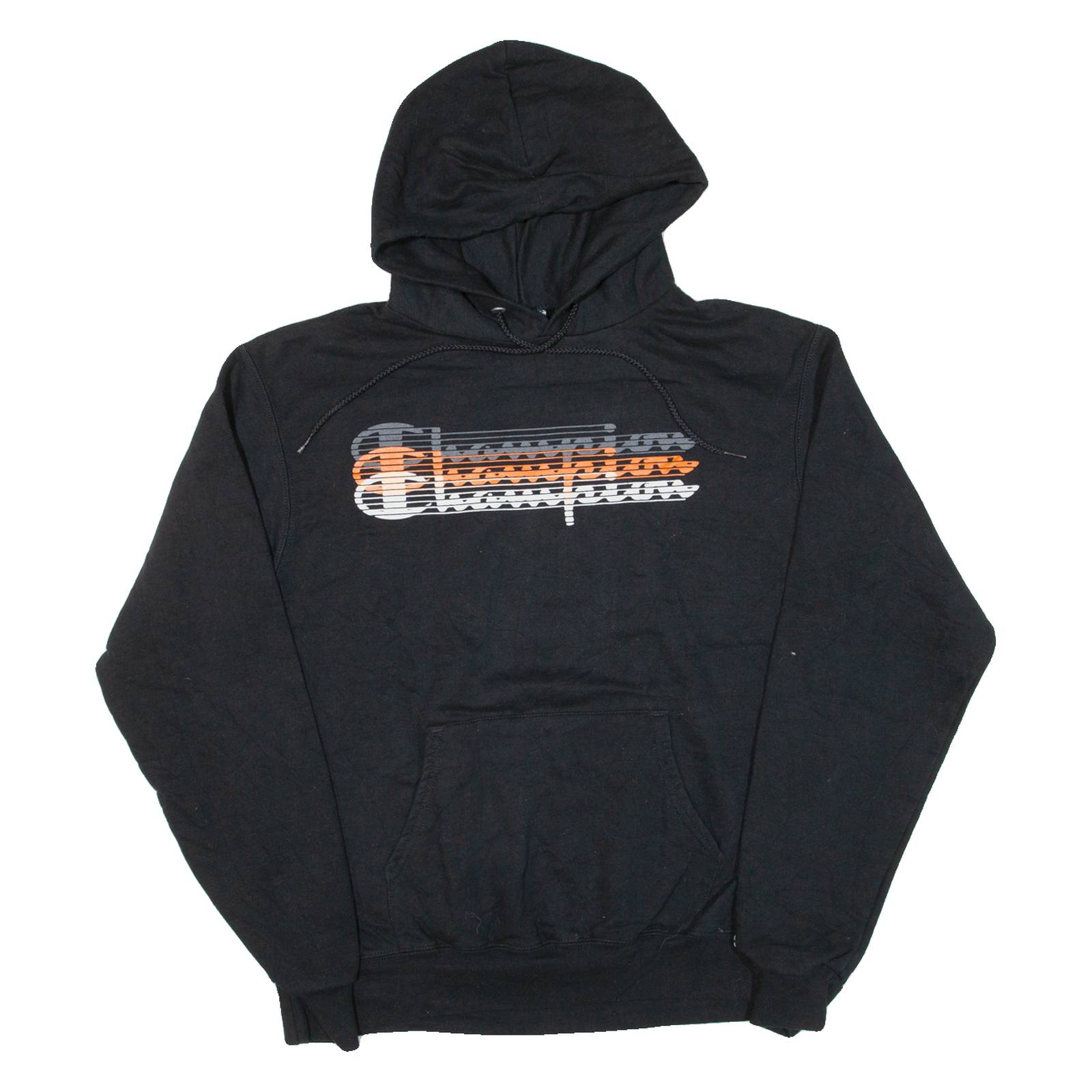 CHAMPION Mens Black Hoodie M