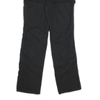 CARHARTT Womens Black Cotton Blend Loose Fit Straight Leg Trousers W30 L32