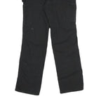 CARHARTT Womens Black Cotton Blend Loose Fit Straight Leg Trousers W30 L32
