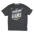 FANATICS Mens Black Los Angeles Rams Graphic T-Shirt L Short Sleeve Crew Neck