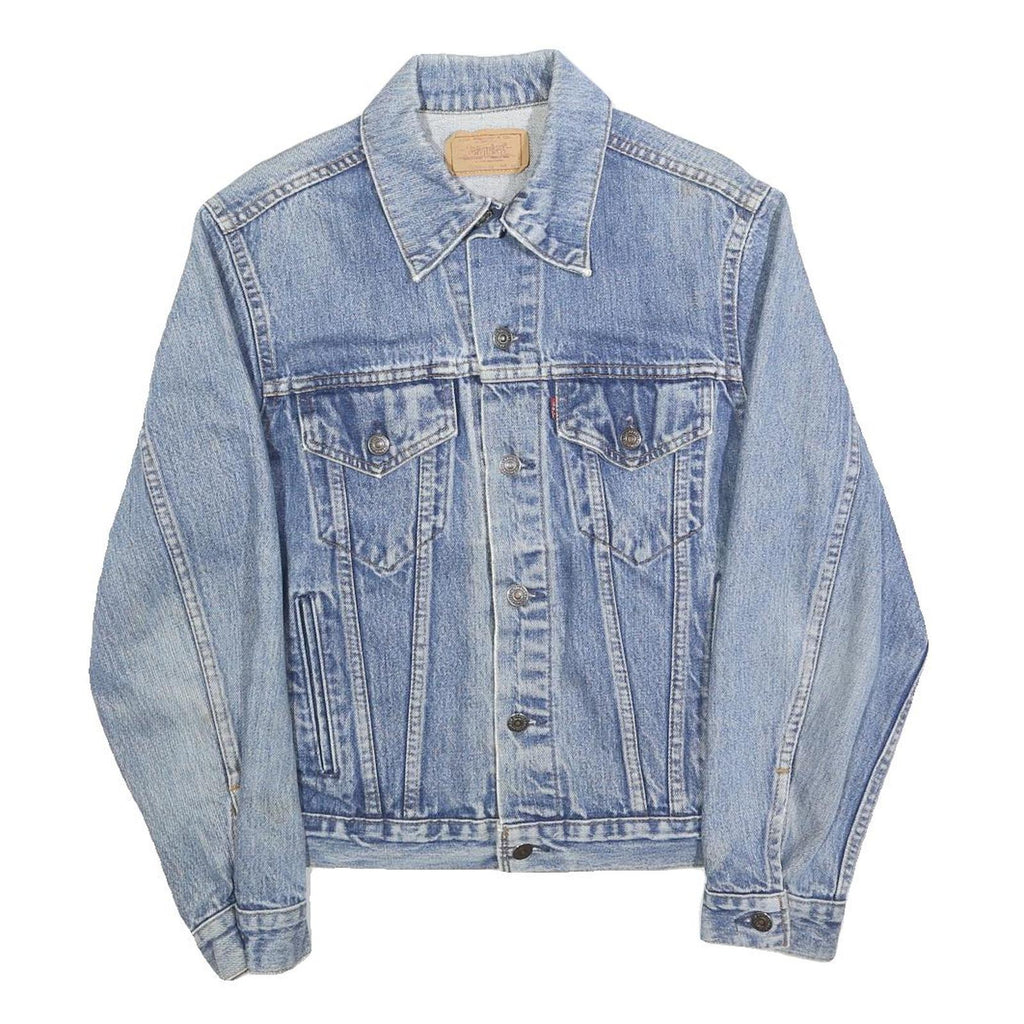 LEVI'S Mens Blue Denim Button Jacket S Cotton Classic Casual
