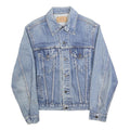 LEVI'S Mens Blue Denim Button Jacket S Cotton Classic Casual