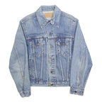 LEVI'S Mens Blue Denim Button Jacket S Cotton Classic Casual