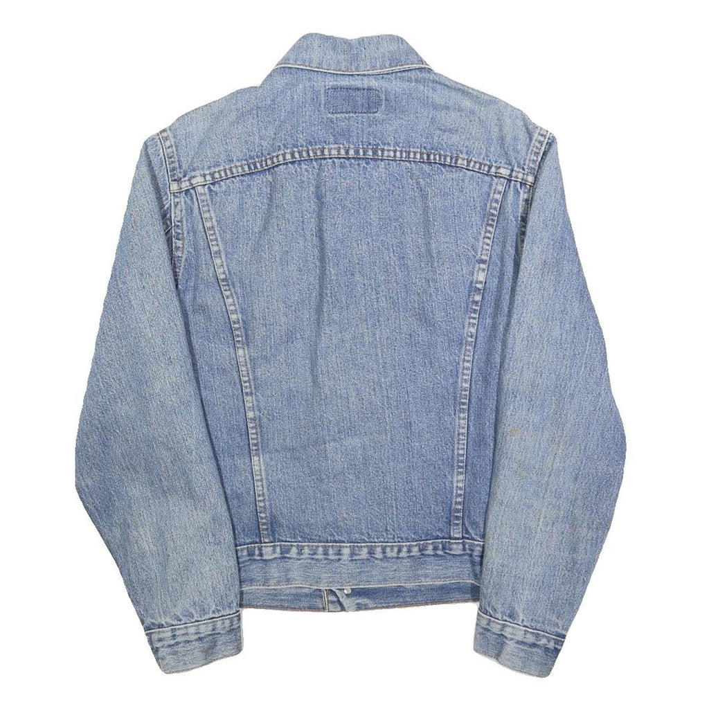 LEVI'S Mens Blue Denim Button Jacket S Cotton Classic Casual