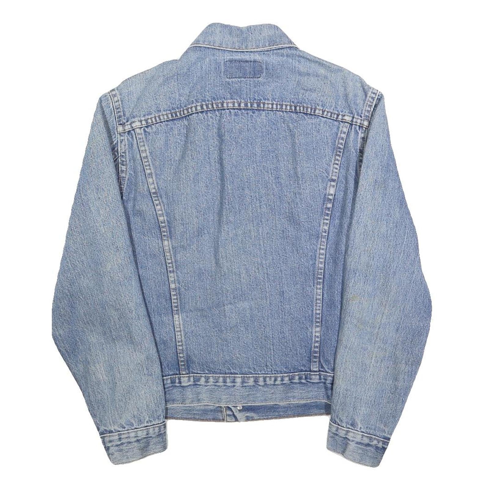 LEVI'S Mens Blue Denim Button Jacket S Cotton Classic Casual