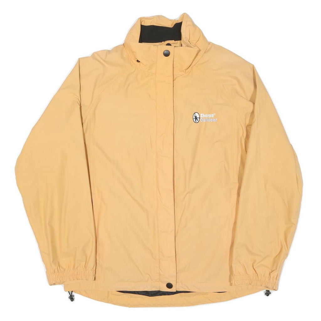 SHERPA Mens Beige Outdoor Jacket L Polyester Blend Plain Zip Lightweight