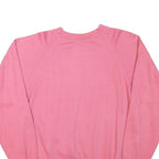CHAMPION Womens Pink Cotton Blend Crew Neck S Sweatshirt Logo Script