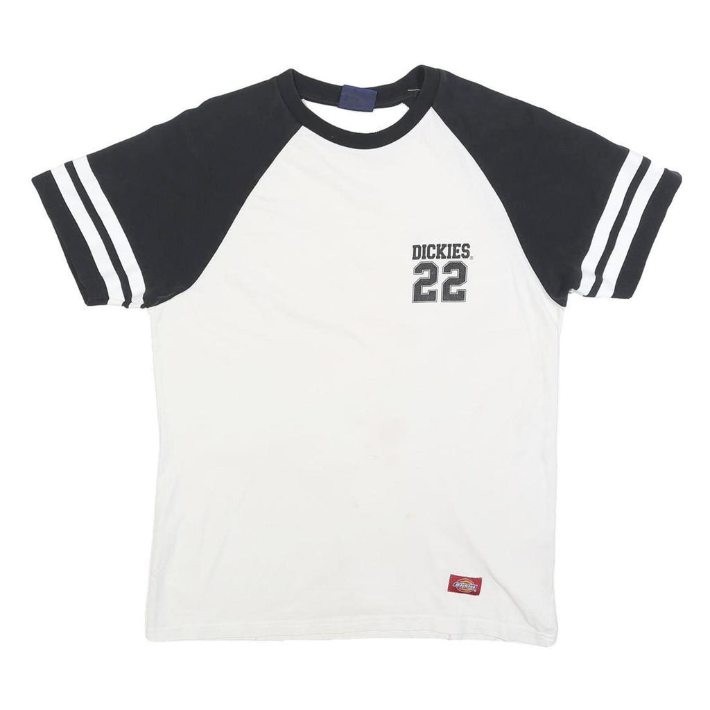 DICKIES Womens Black & White Number 22 Graphic T-Shirt M Short Sleeve Crew Neck