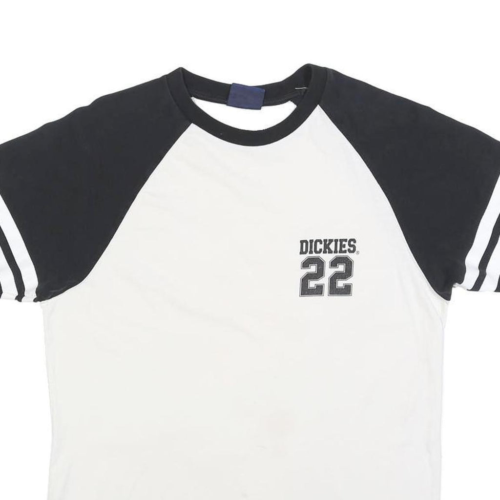 DICKIES Womens Black & White Number 22 Graphic T-Shirt M Short Sleeve Crew Neck
