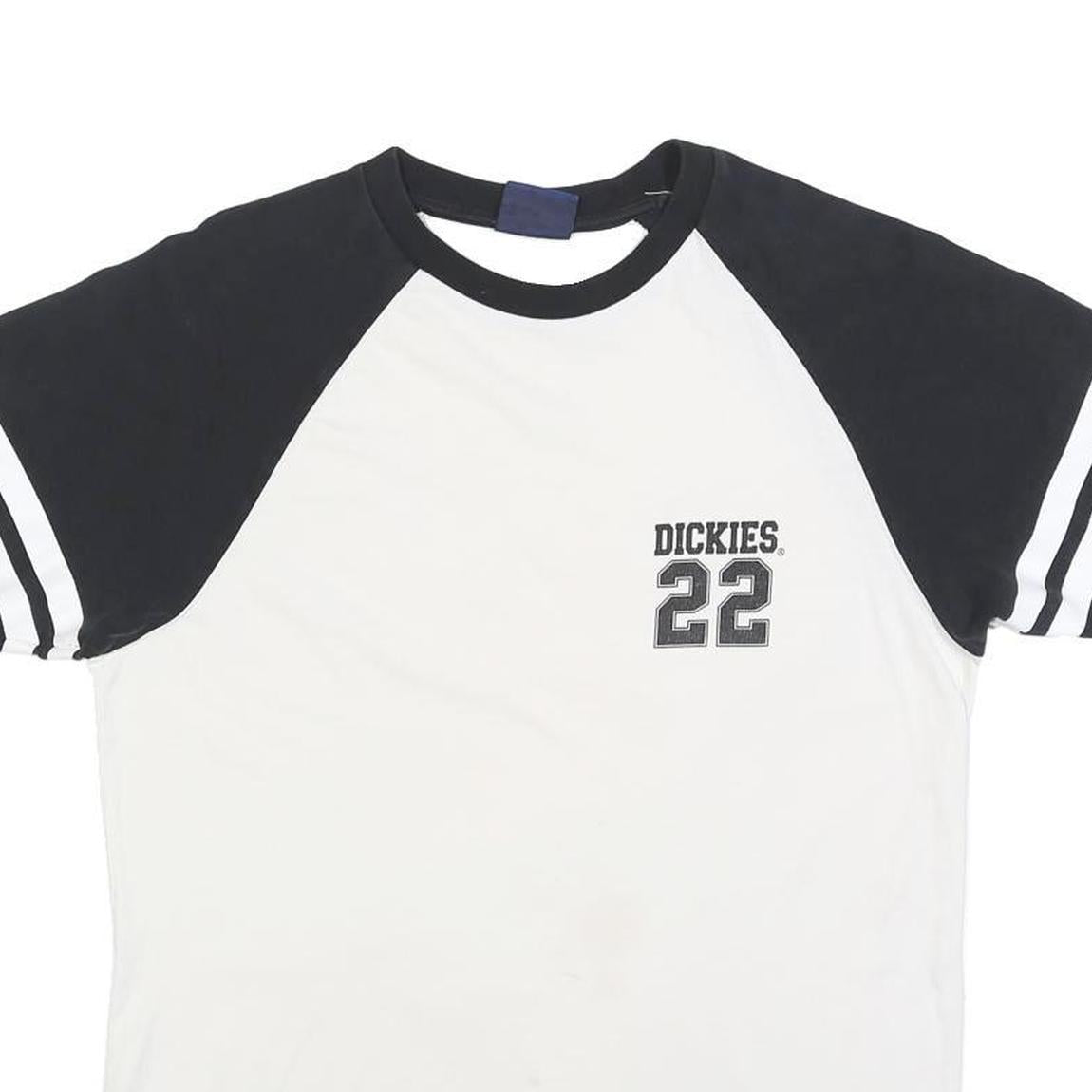 DICKIES Womens Black & White Number 22 Graphic T-Shirt M Short Sleeve Crew Neck