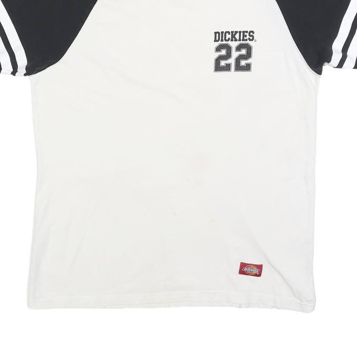 DICKIES Womens Black & White Number 22 Graphic T-Shirt M Short Sleeve Crew Neck