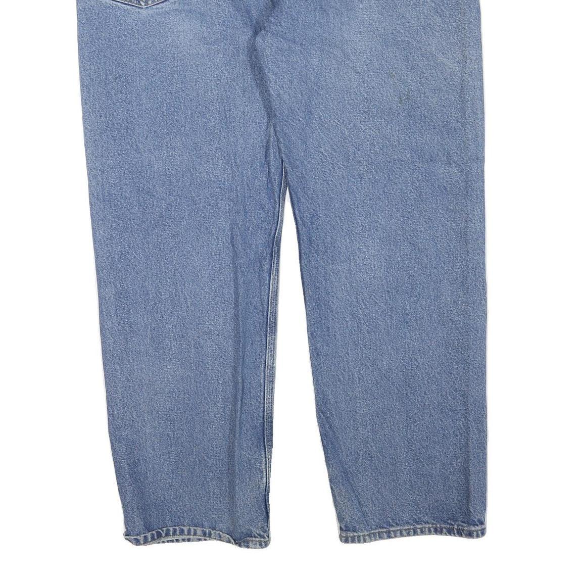 CARHARTT Womens Regular Fit Blue Denim Jeans W44 L30 Cotton Blend Zip