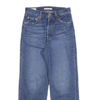 LEVI'S Womens Relaxed Blue Denim Jeans W26 L27 Button Cotton Blend Casual