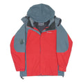 BERGHAUS Womens Red & Grey Outdoor Waterproof Jacket UK 14 Polyester Zip Hooded