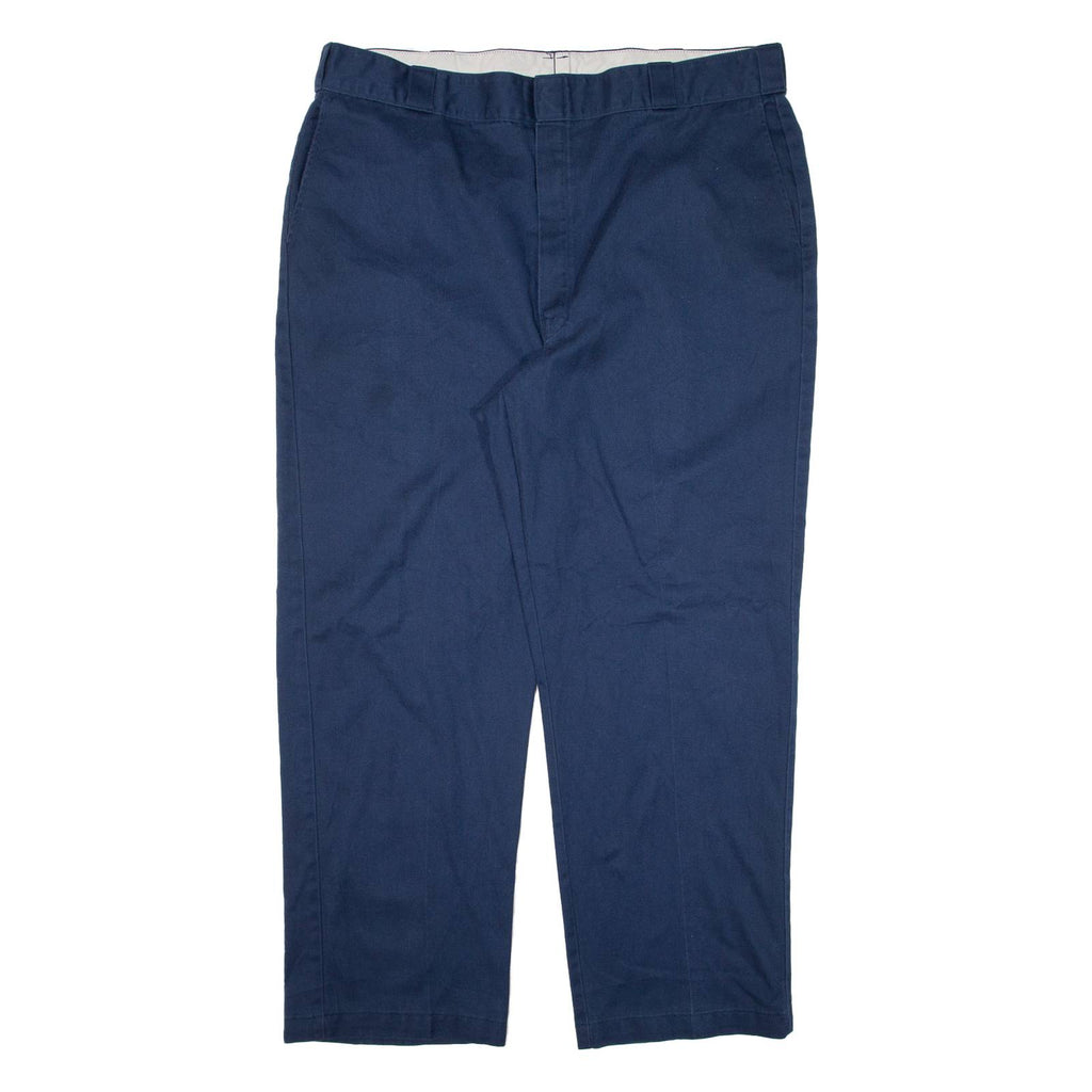 DICKIES Workwear Mens Trousers Blue Regular Straight W42 L30