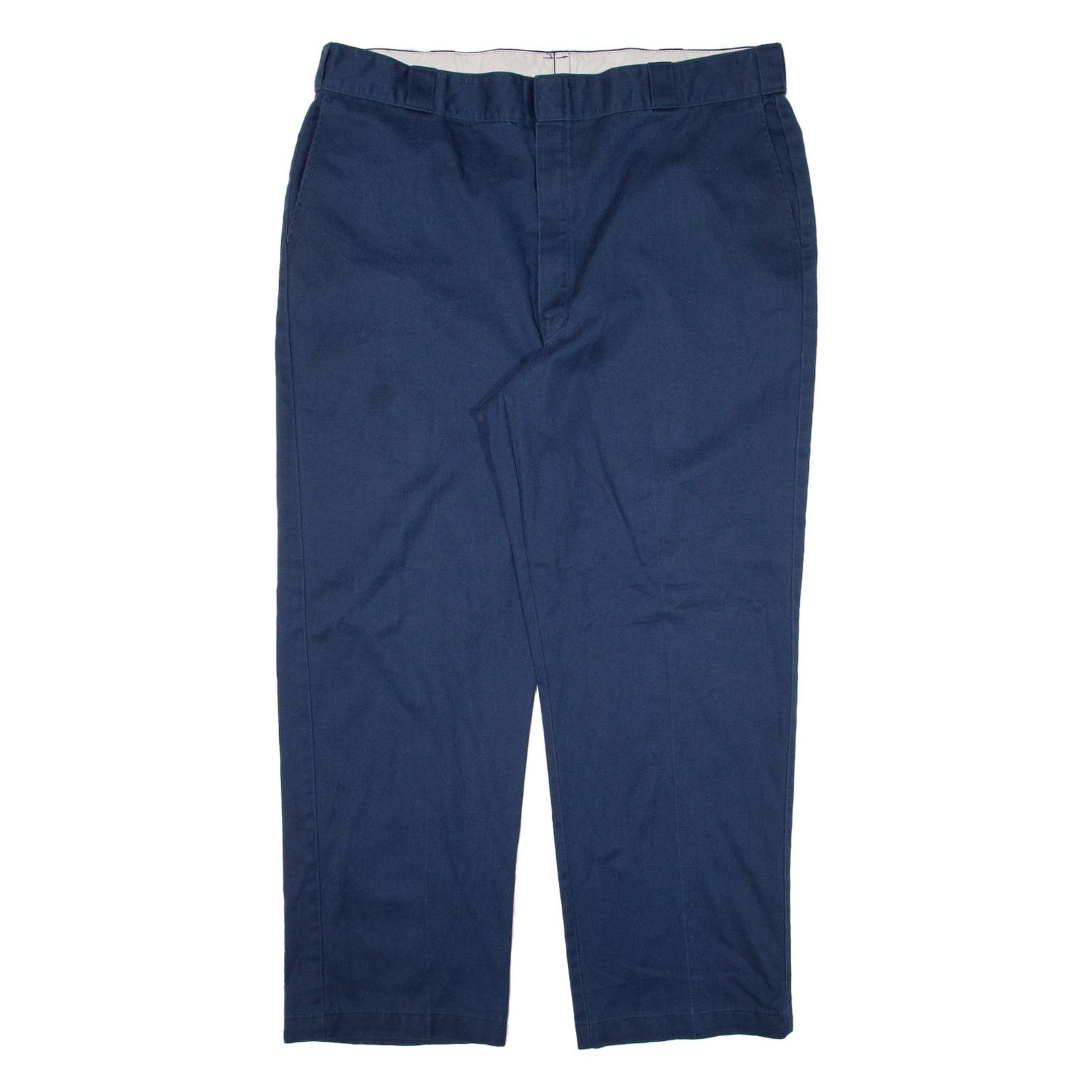 DICKIES Workwear Mens Trousers Blue Regular Straight W42 L30