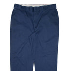 DICKIES Workwear Mens Trousers Blue Regular Straight W42 L30
