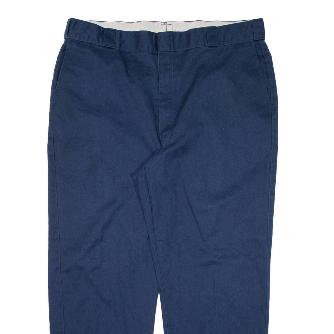 DICKIES Workwear Mens Trousers Blue Regular Straight W42 L30