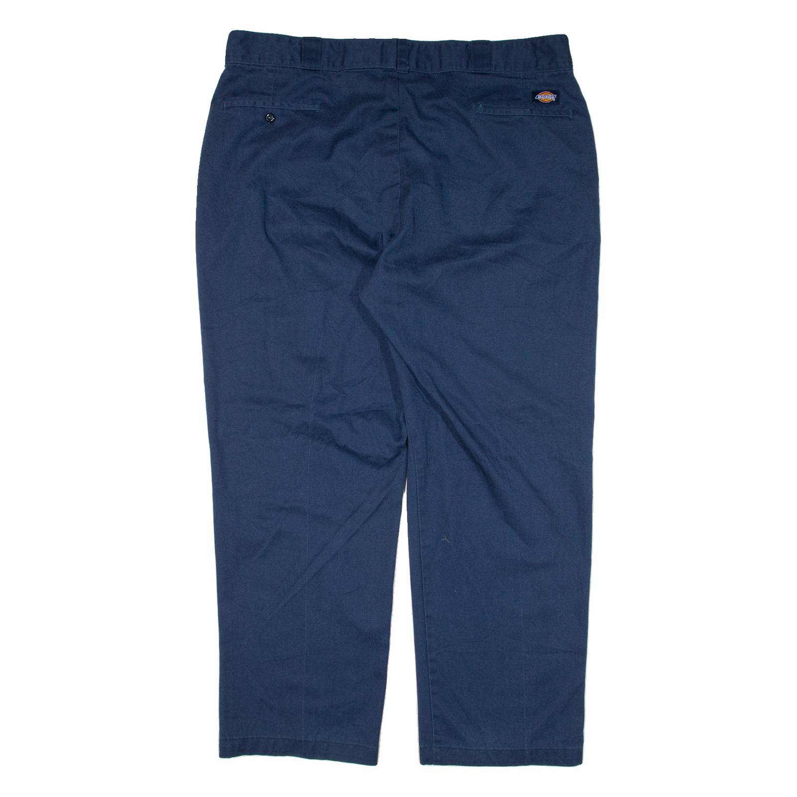 DICKIES Workwear Mens Trousers Blue Regular Straight W42 L30