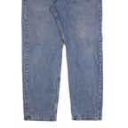 WRANGLER Mens Blue Regular Straight Denim Cotton Medium W33 L30 Zip Casual