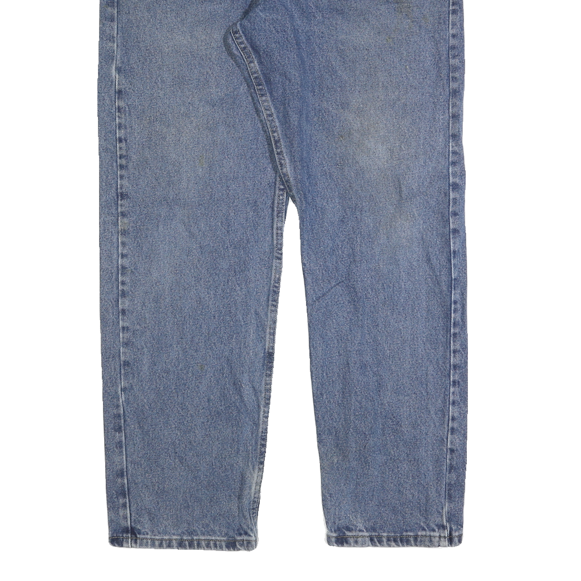 WRANGLER Mens Blue Regular Straight Denim Cotton Medium W33 L30 Zip Casual