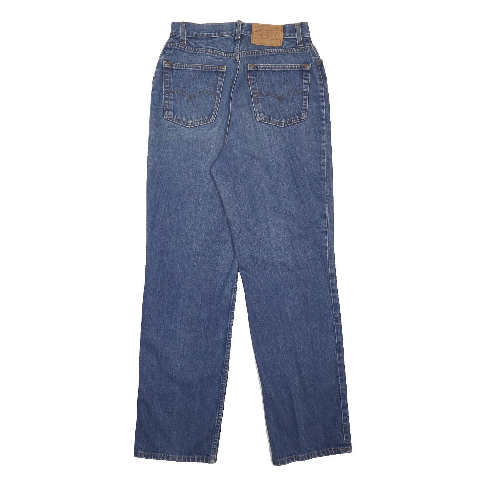 LEVI'S Womens Blue Relaxed Fit Straight Leg Denim Cotton Medium W26 L31 Classic
