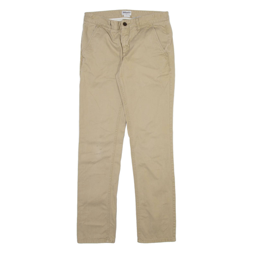 TIMBERLAND Mens Trousers Beige Slim Straight W32 L34