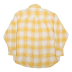 LEVI'S Womens Yellow & White Check Shirt XS Casual Cotton Long Sleeve Button