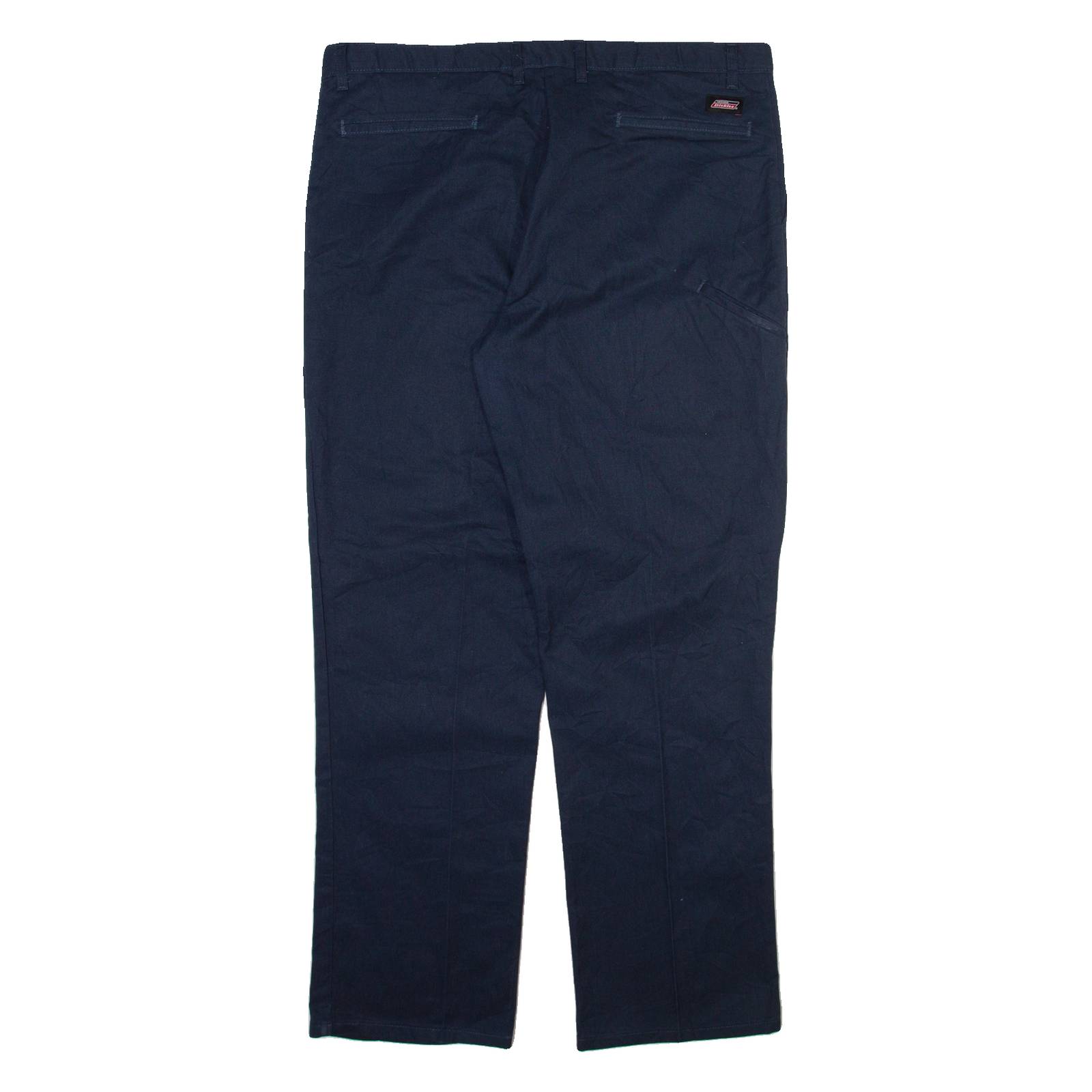 DICKIES Mens Trousers Blue Regular Straight W38 L32