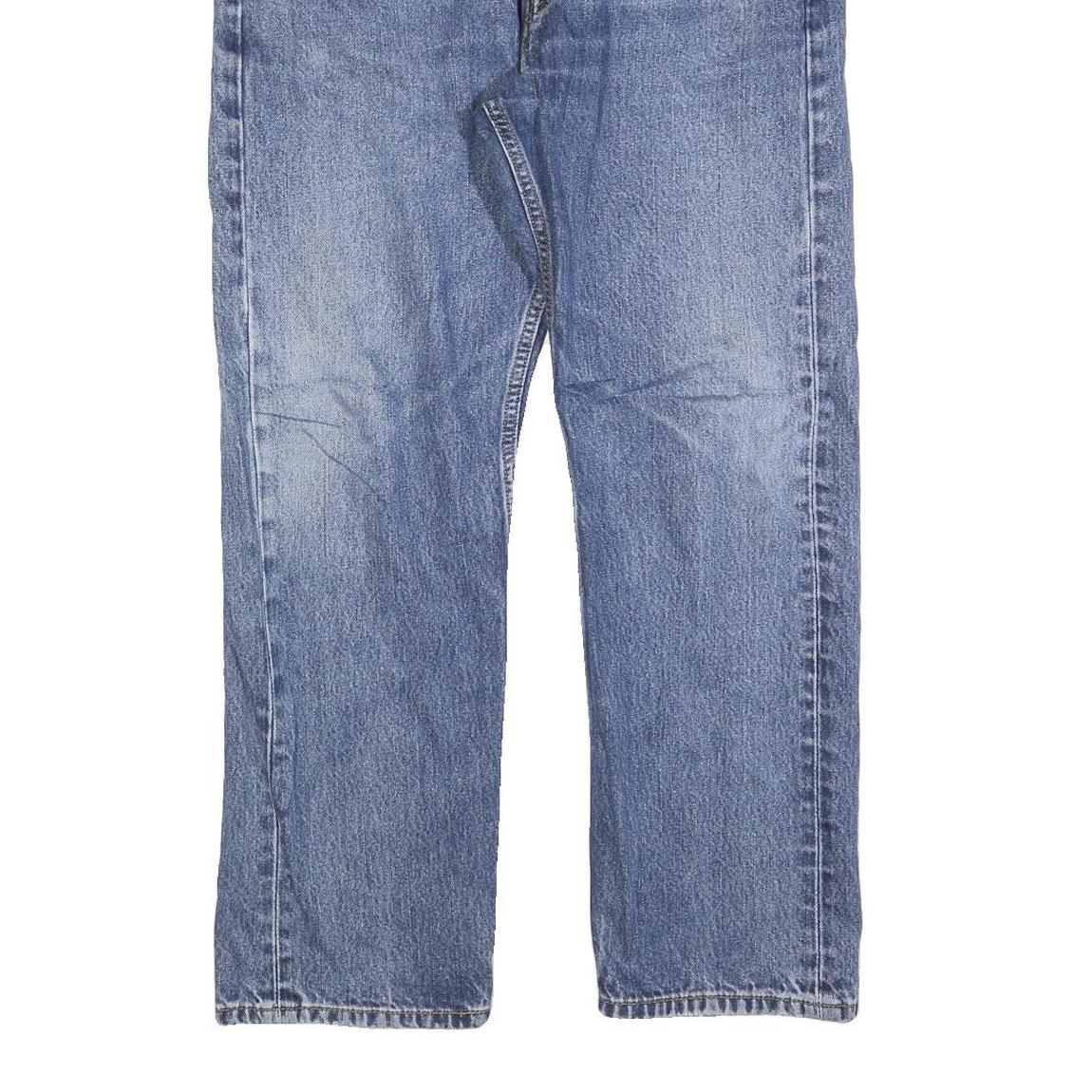 LEVI'S 505 Mens Jeans Blue Regular Straight Denim Medium W36 L30 Classic Cotton