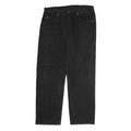 WRANGLER Mens Black Regular Straight Denim Jeans W36 L30 Classic Cotton Zip