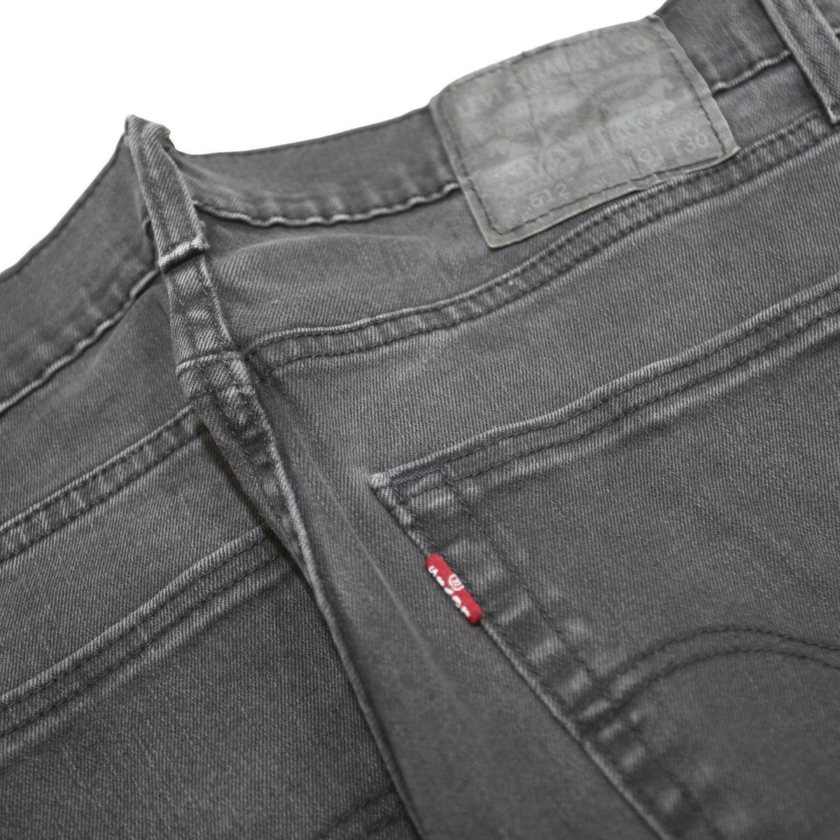 LEVI'S 512 Tapered Mens Jeans Black Slim Tapered Denim Medium W31 L27 Skinny